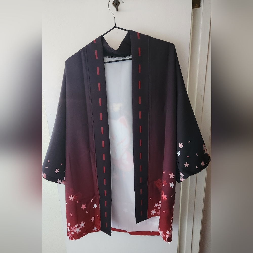 Kitsune Yokai Fox Fairy Japanese Open Jacket (Happi) - Regular Size